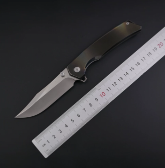 【 Unlimited Charlie 】 Wenyao M390 High Hardness Sharp Pick Alloy White Handle Fruit Knife Pocket Knife