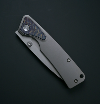 [Rattlesnake] Small Viper High Hardness Sharp M390 Powder Steel Titanium Alloy Fruit Knife Pocket Knife